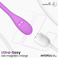 INTOYOU Logan ovulo vibrante viola con app