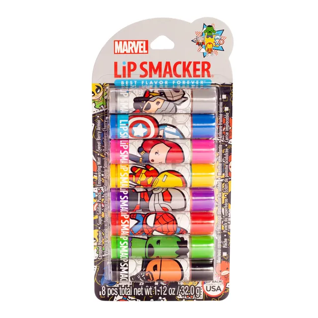 Lip Smacker Marvel Single Avenger Party Pack balsamo labbra 8 pezzi idratante
