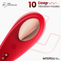 INTOYOU Vibratore per Slip Rosso con Magnete App