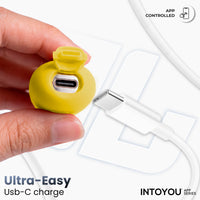 INTOYOU NexEgg uovo vibrante giallo/viola 10 modi app