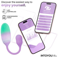 INTOYOU Uova NexEgg ovulo vibrante lilla app USB-C