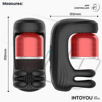 INTOYOU Torky masturbatore rotazione vibrazione compressione app