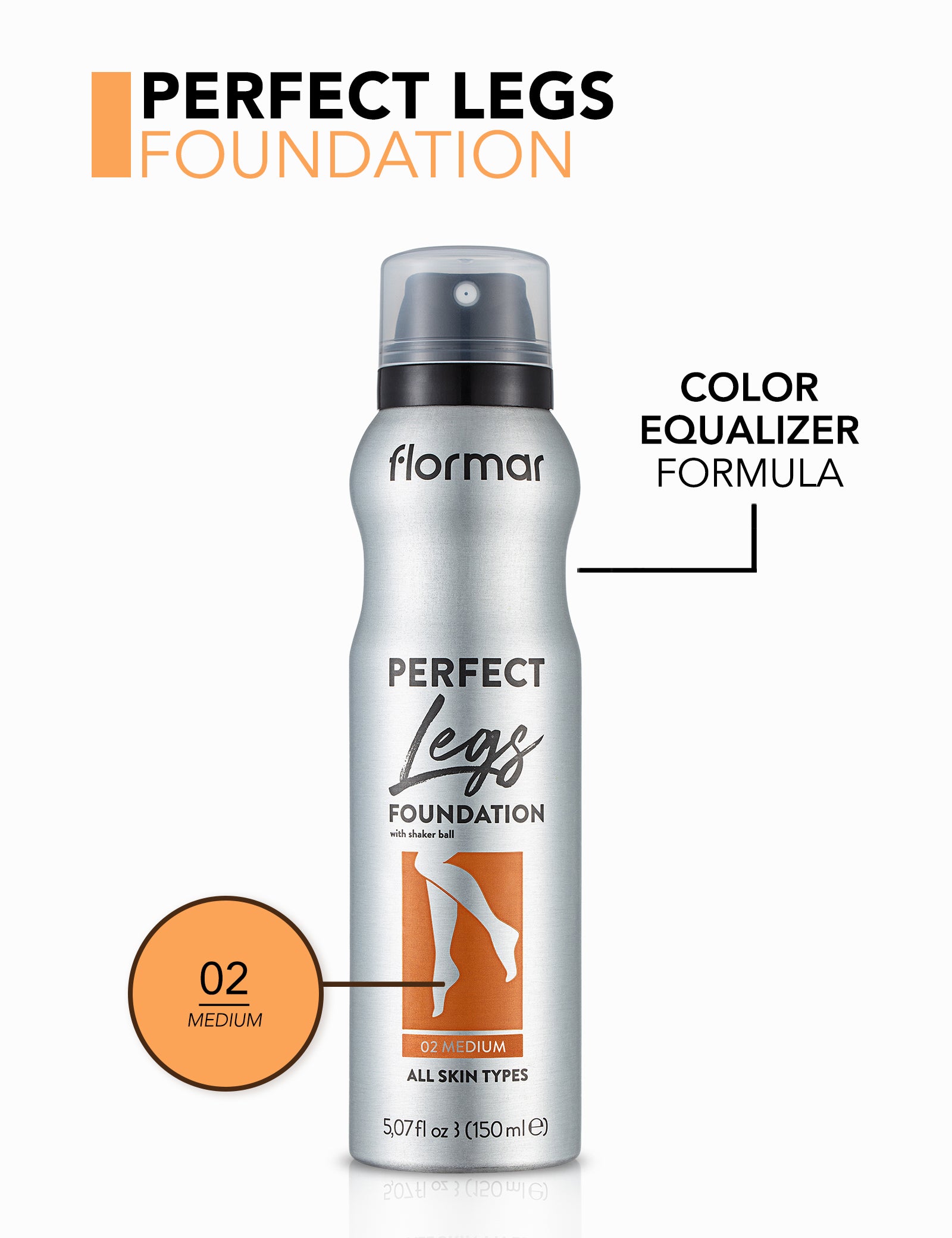 Pretty by Flormar Perfect Legs fondotinta gambe 01 Light coprente