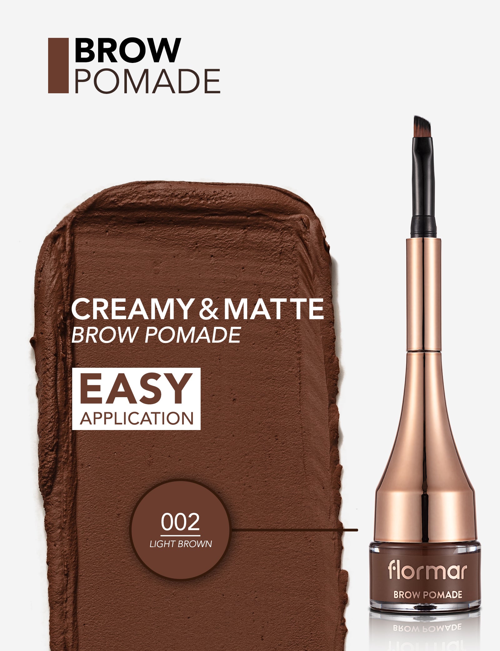 Pretty by Flormar Brow Pomade pomata sopracciglia 04 Dark Brown