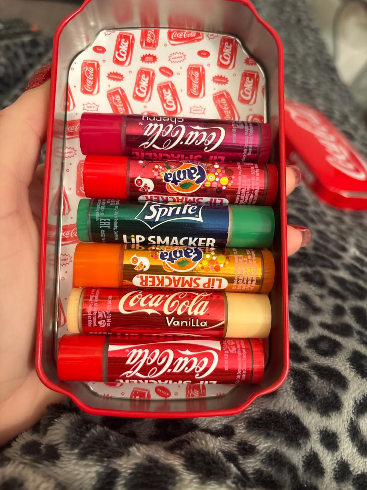 Lip Smacker Coca-Cola balsamo labbra lattina 6 gusti