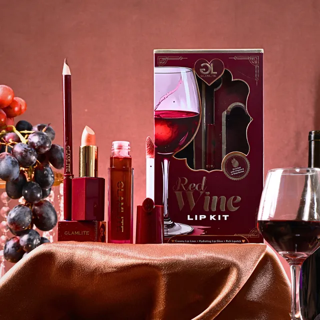 Glamlite Lip Kits Wine Kit labbra rossetto gloss berry