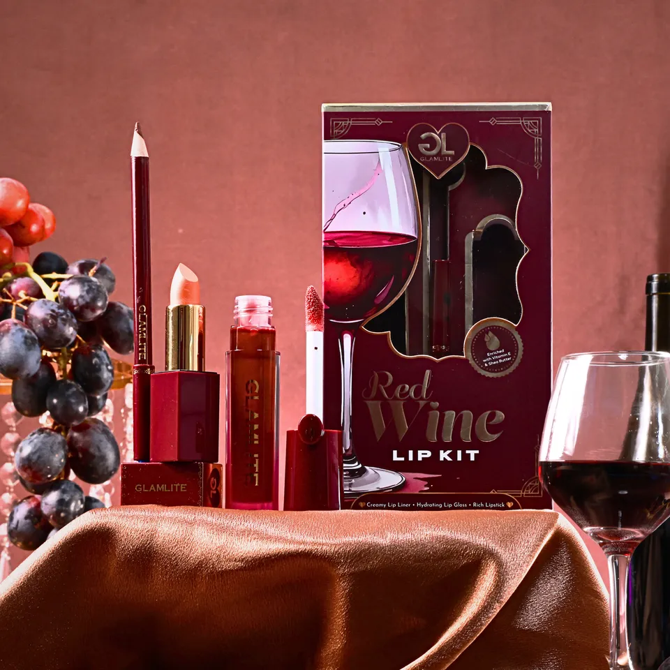 Glamlite Lip Kits Wine Kit labbra rossetto gloss berry