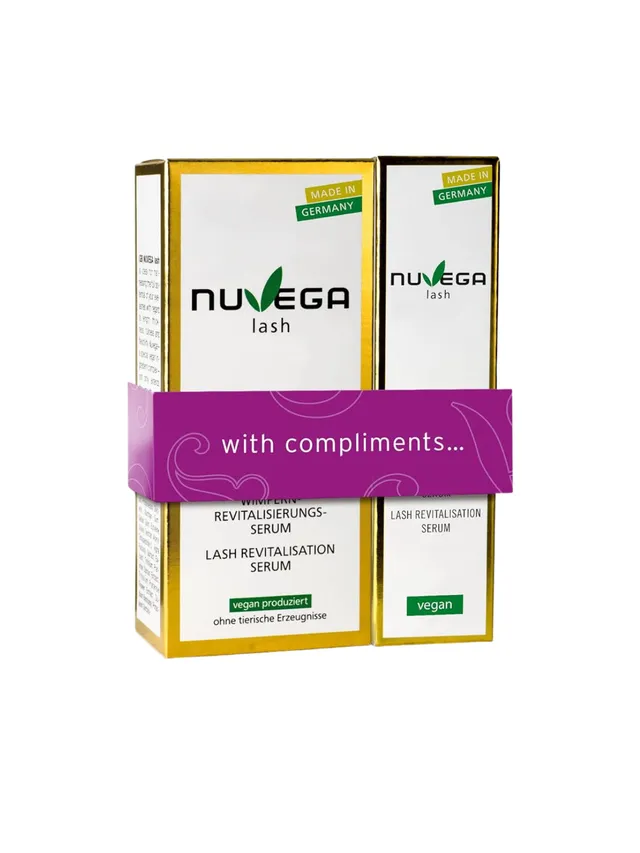Moart Set NuvegaLash siero ciglia vegano 2x5 ml