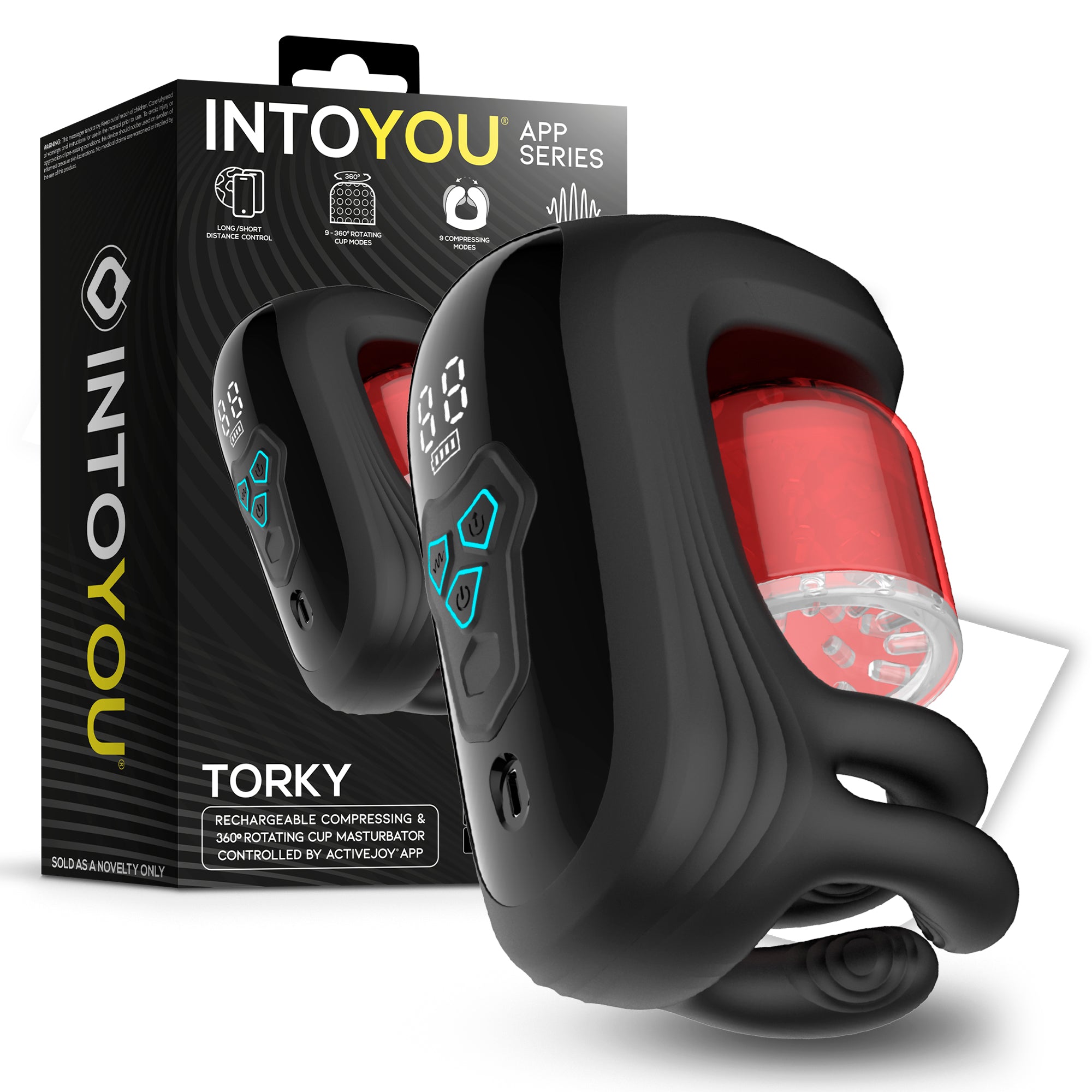 INTOYOU Torky Masturbatore Uomo APP Rotazione Vibrazione