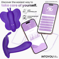 INTOYOU Wingy Stimolatore Clitoride Farfalla Viola App