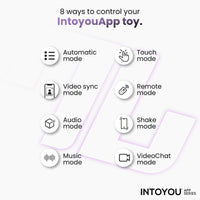 INTOYOU Neya Vibratore Punto G Viola con App 19,5 cm