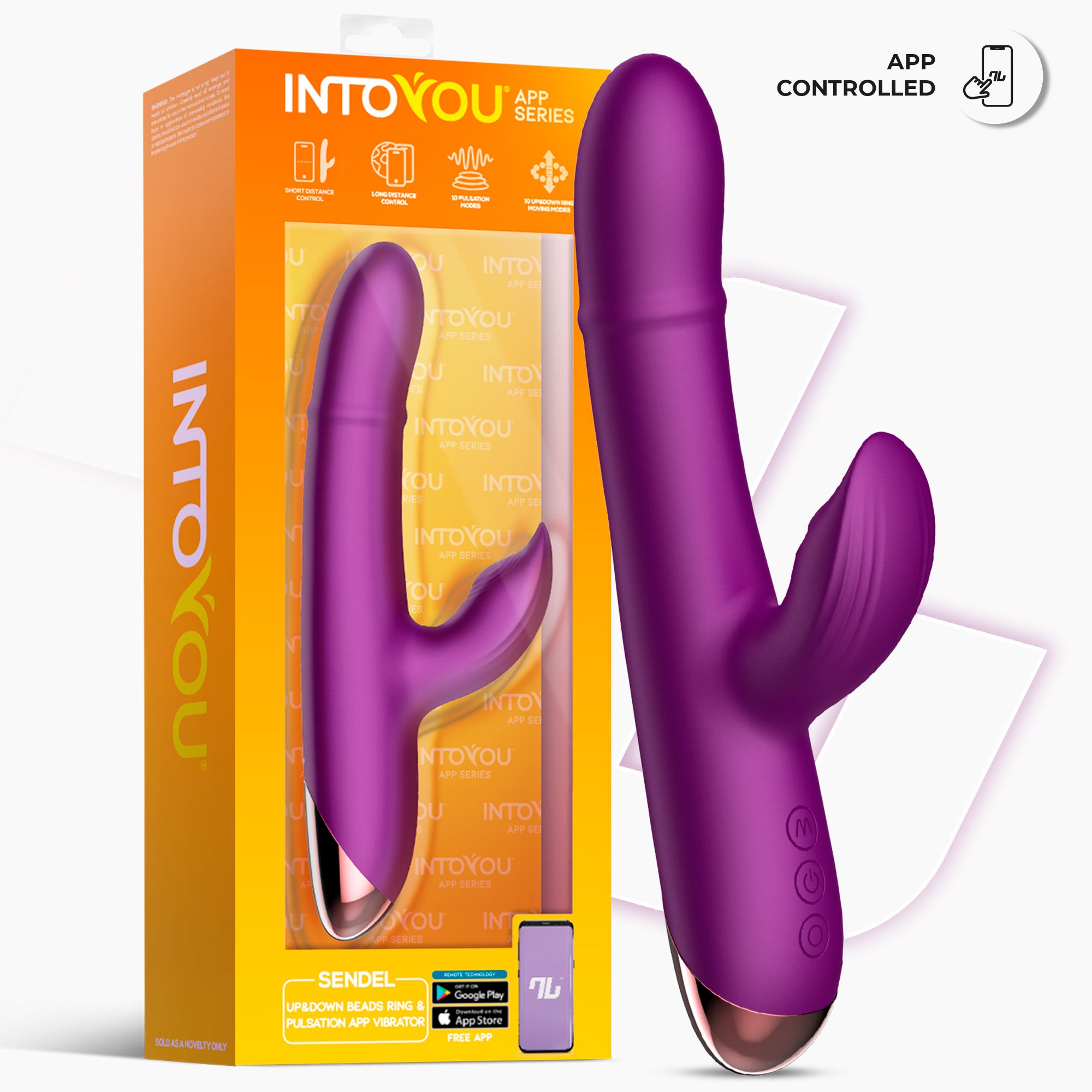 INTOYOU Sendel Vibratore con Sfere e Pulsazione App