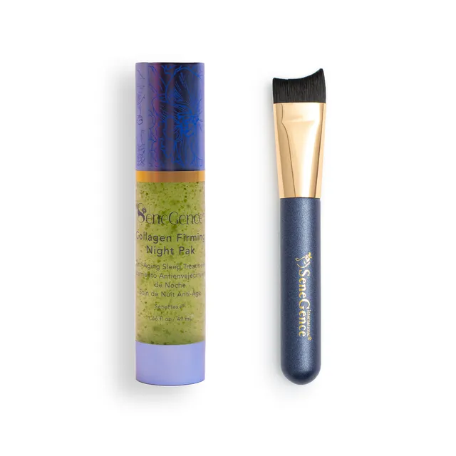 Lipsense Skincare Collagen maschera notte con pennello
