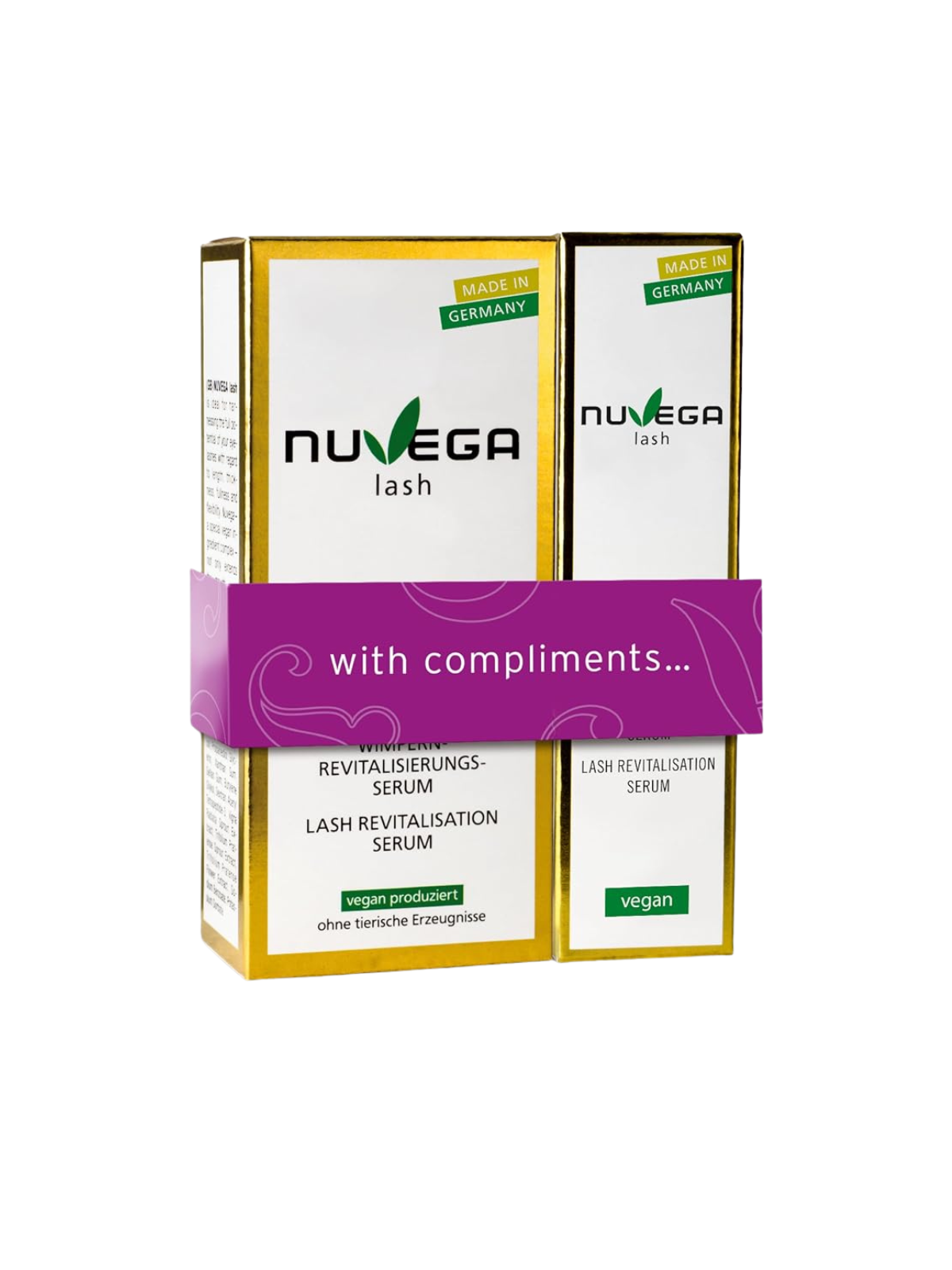 Moart Set NuvegaLash siero ciglia vegano 2x5 ml