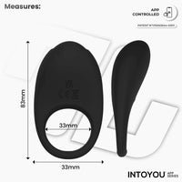 INTOYOU Ringo Smart anello vibrante pene nero con app