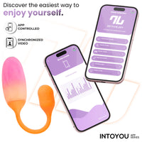 INTOYOU NexEgg Uovo Vibrante con App Arancione Rosa