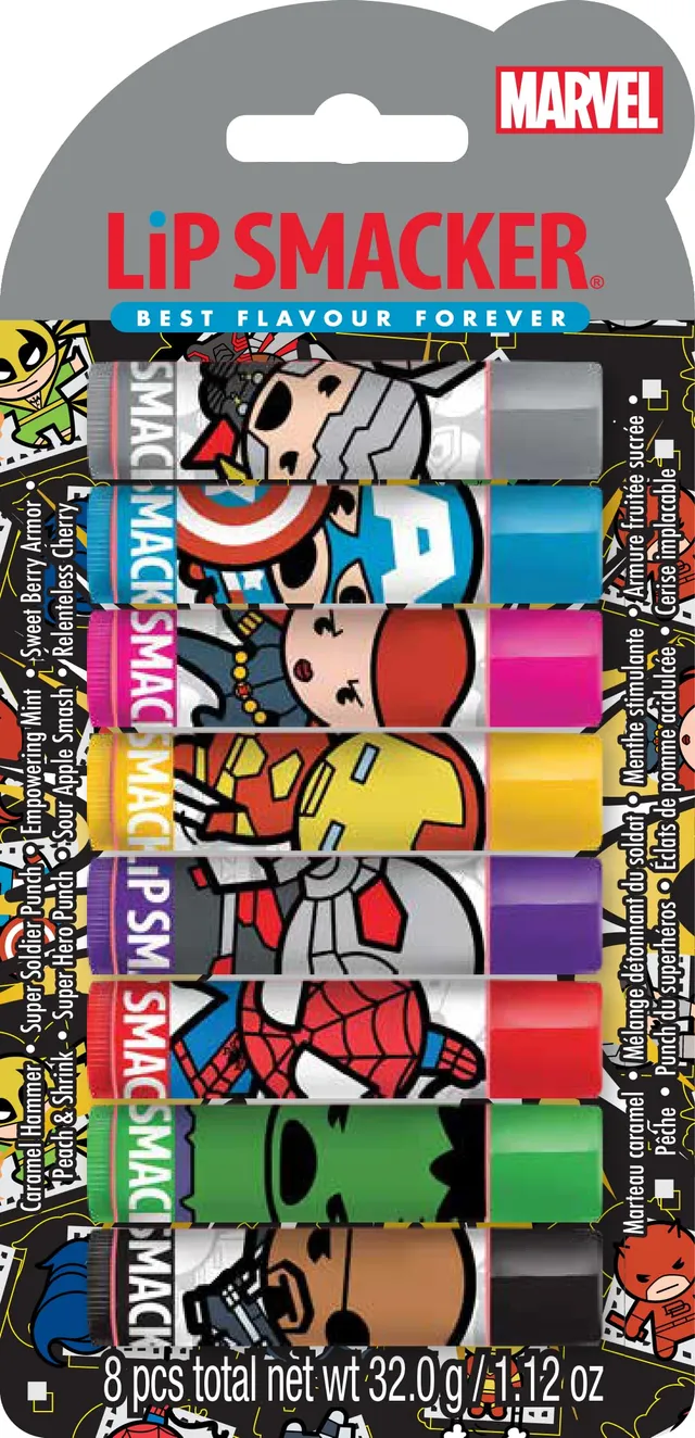 Lip Smacker Marvel Party Pack balsamo labbra 8 pezzi assortiti