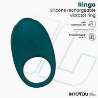 INTOYOU Anelli Ringo anello vibrante verde app 10 modi