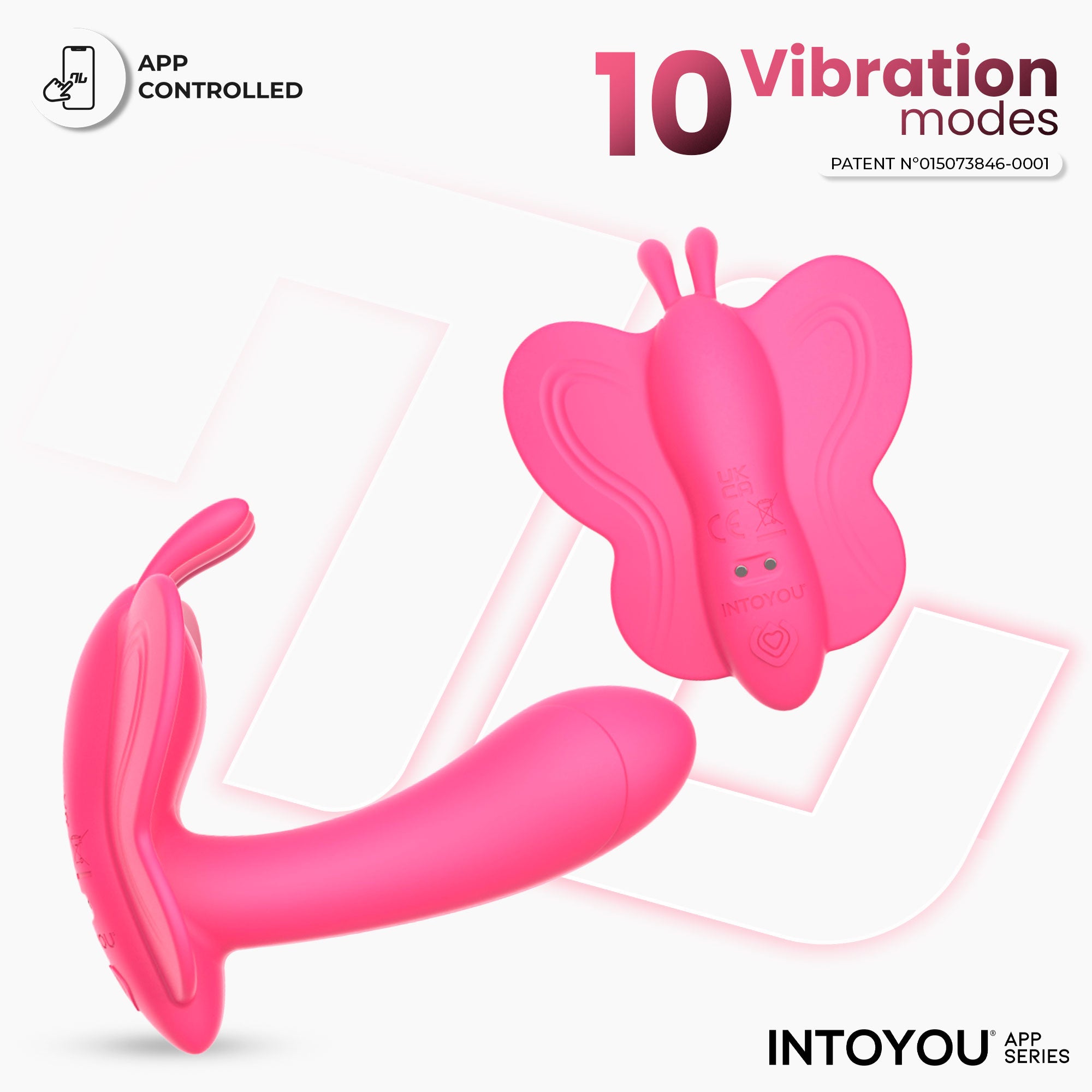 INTOYOU Wingy stimolatore clitoride farfalla rosa pesca