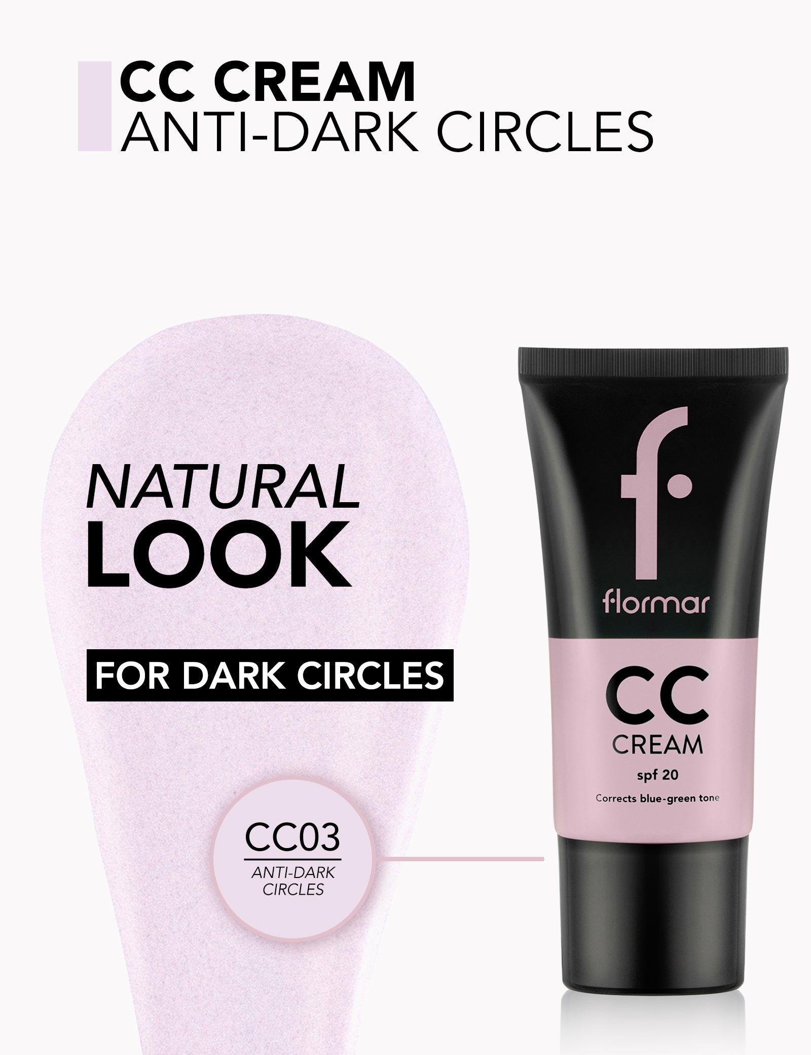 Pretty by Flormar CC 01 Anti-Dullness Crema Viso SPF15 Uniformante