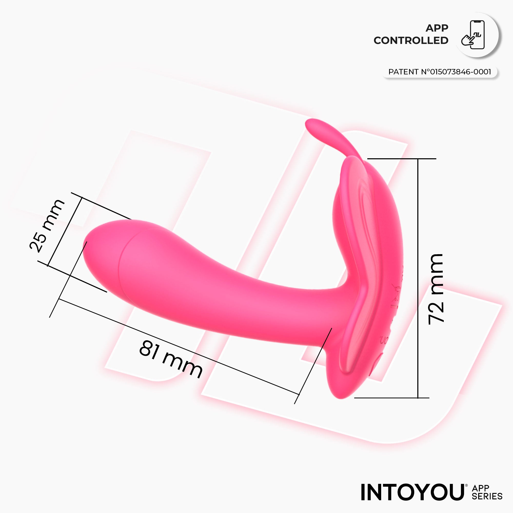 INTOYOU Wingy stimolatore clitoride farfalla rosa pesca