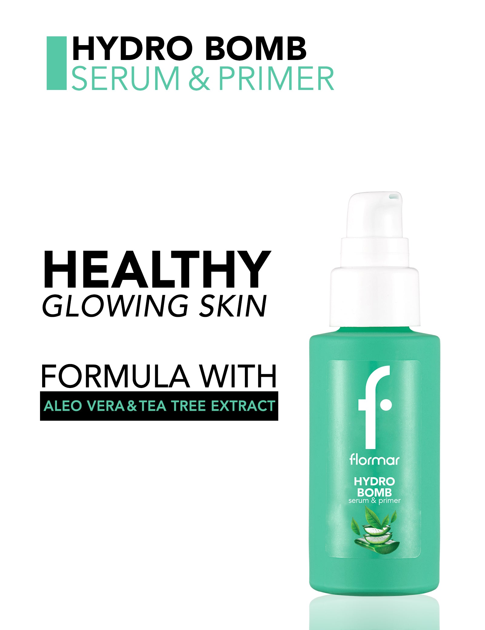 Pretty by Flormar Vitamin Bomb Serum&Primer base 001 Yellow glow
