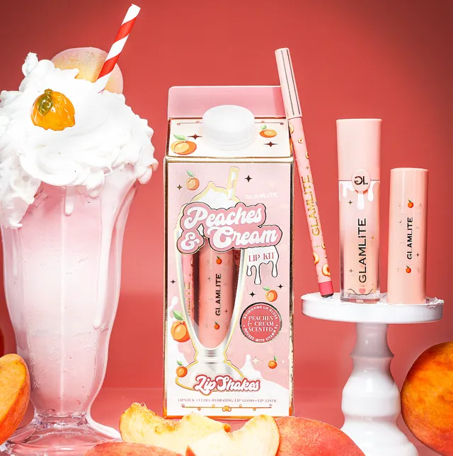 Glamlite Lip Kits Peaches & Cream kit labbra 3 pezzi pesca