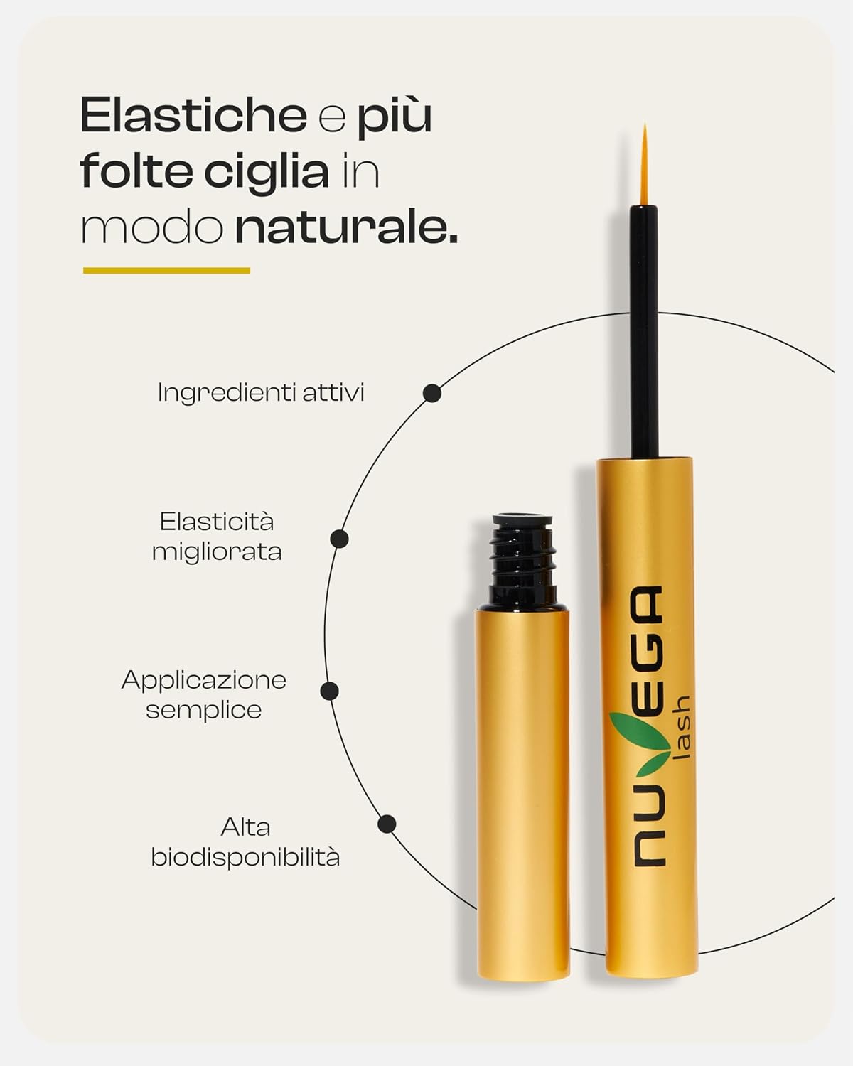 Moart Nuvega Lash siero ciglia 3 ml vegano