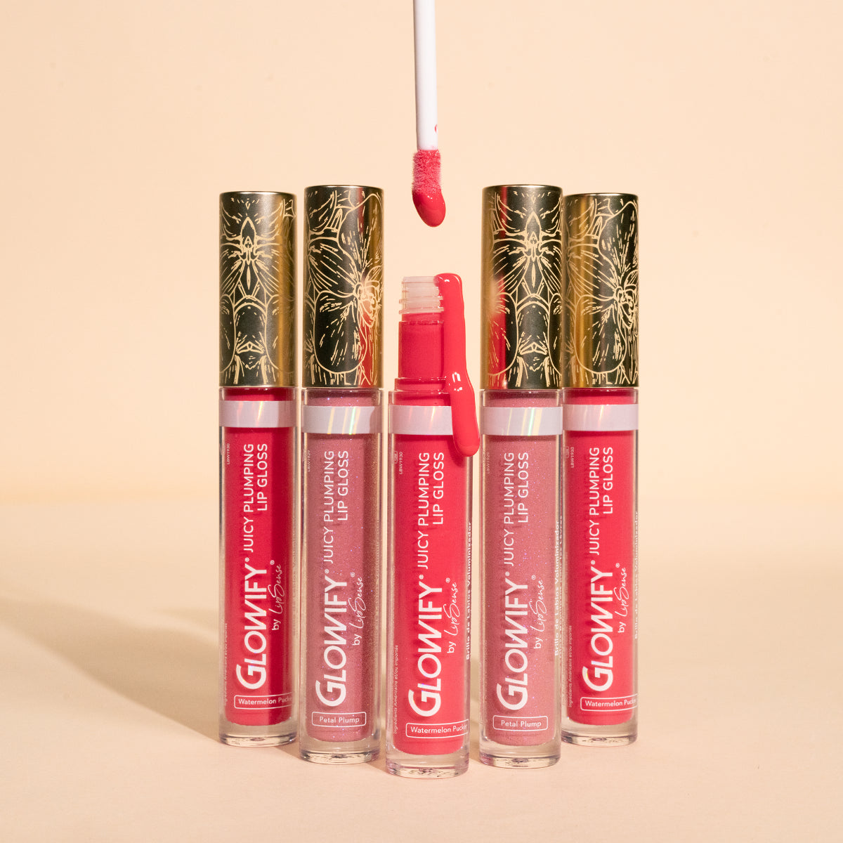 LipSense Glowify Duo gloss labbra Petal Pump + Watermelon