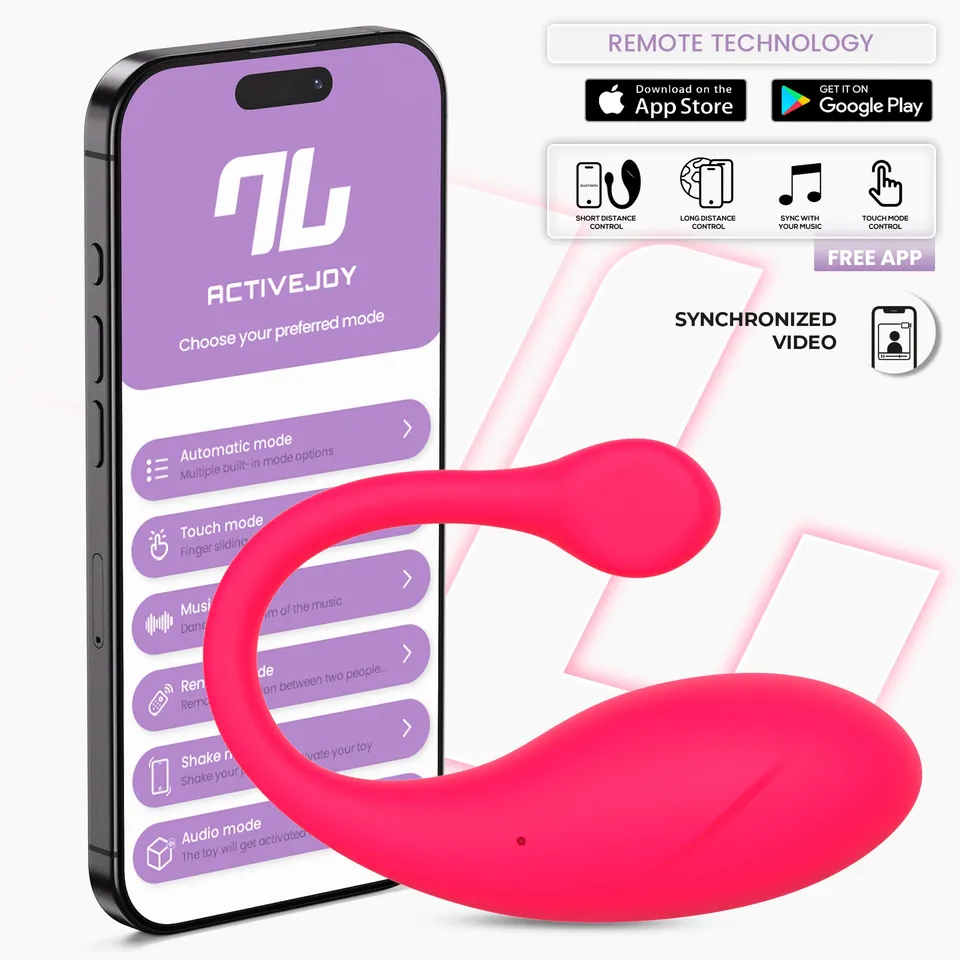 INTOYOU Bulby ovetto vibrante rosa app silicone