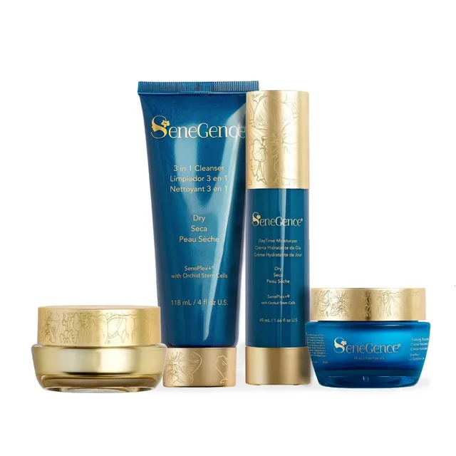 Lipsense Skincare Dry SkinCare Regimen Set viso pelli secche 4 pezzi