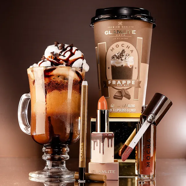Glamlite Lip Kits Mocha Frappe kit labbra 3 pezzi marrone