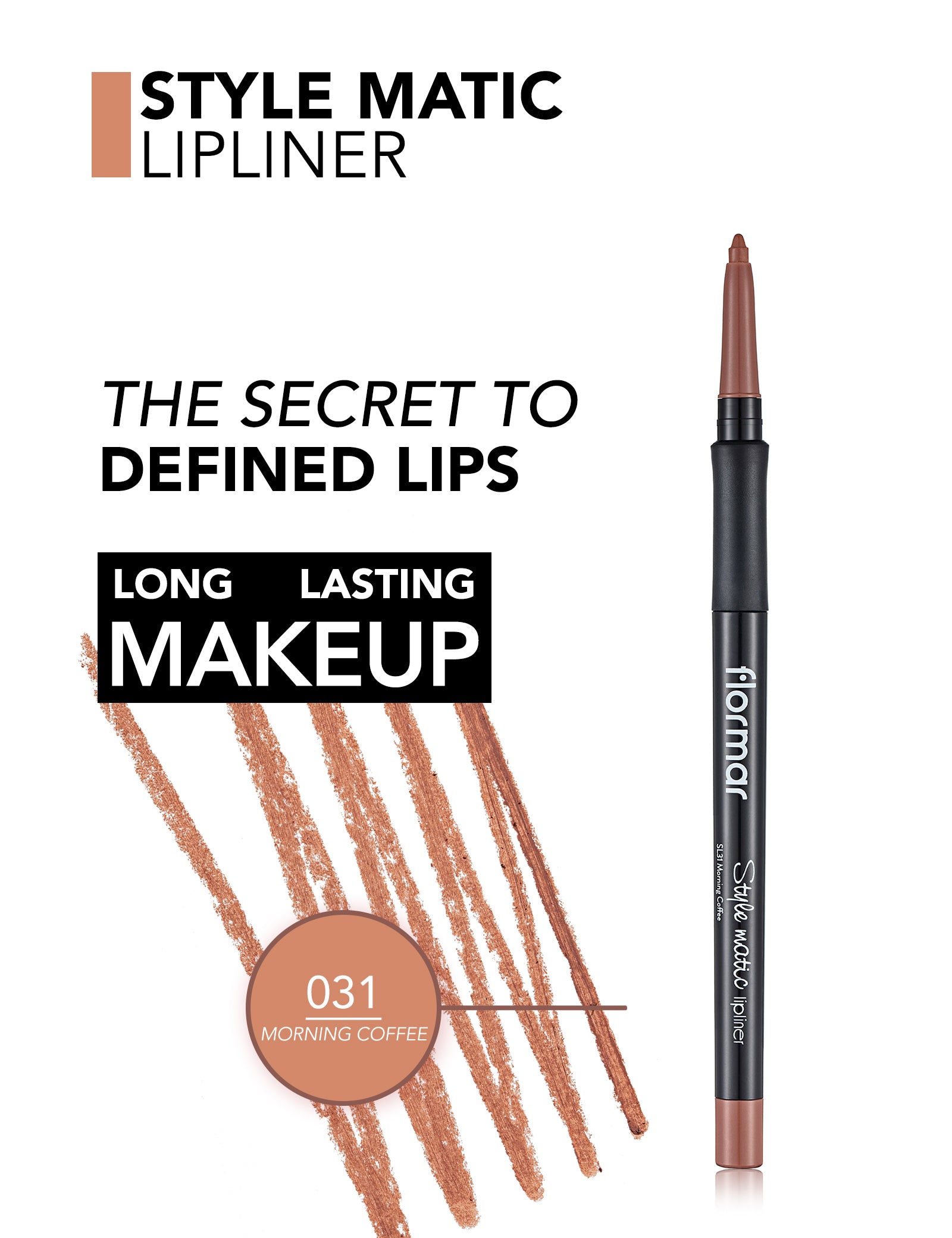 Pretty by Flormar Style Matic Lipliner matita labbra 01 Rosewood