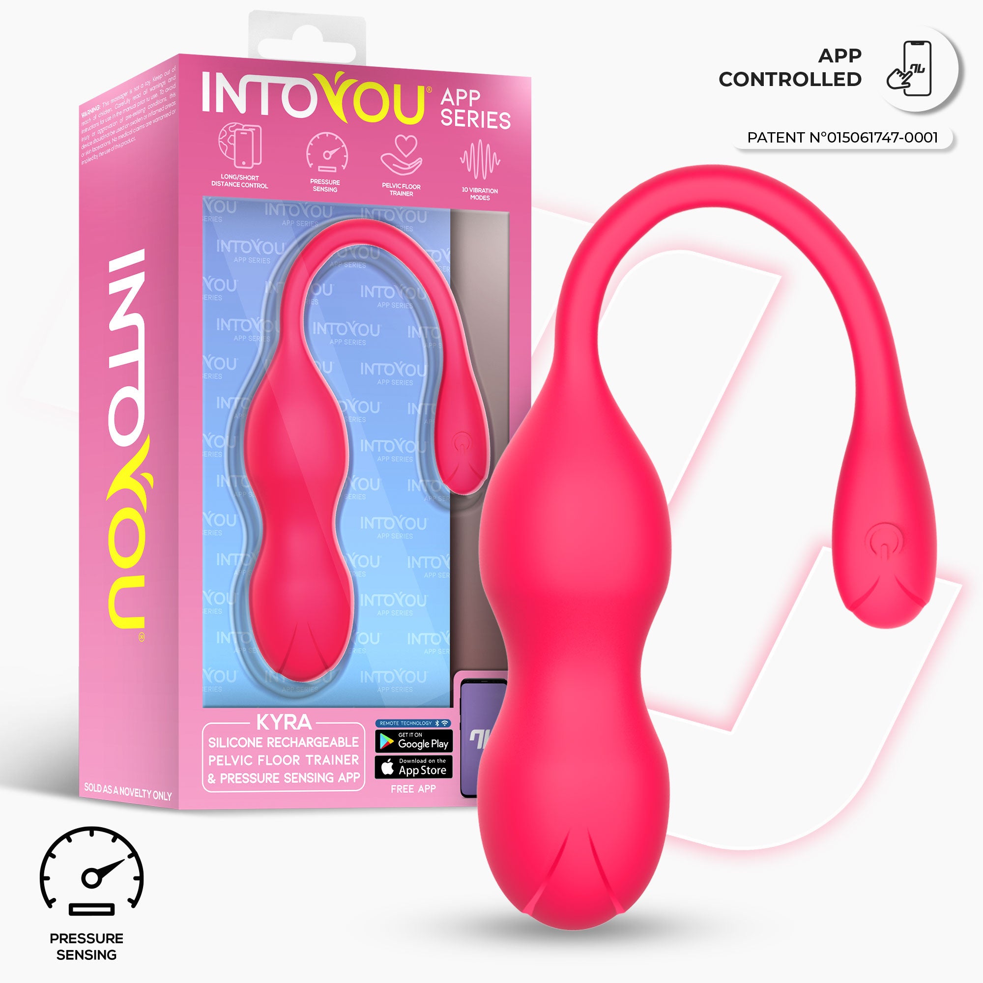 INTOYOU Kyra Trainer Pelvico App Rosa Fucsia