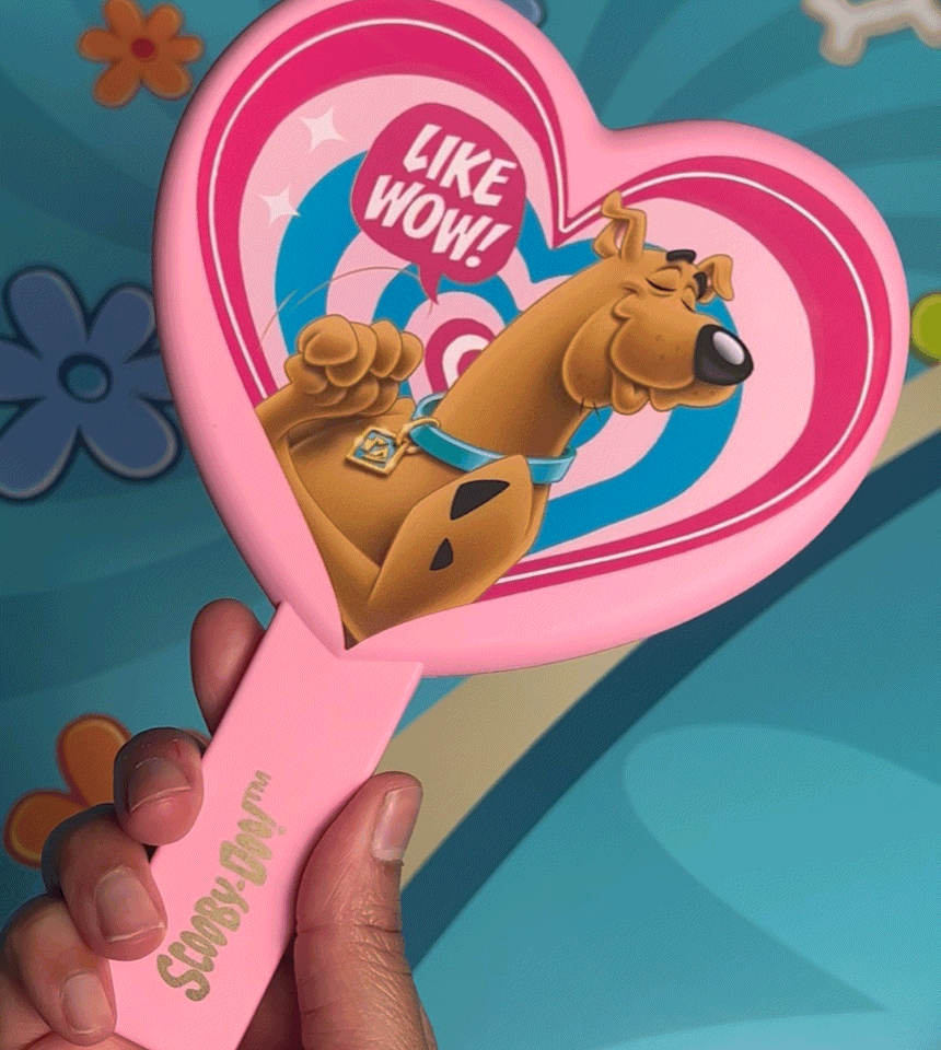 Glamlite Mirrors Scooby-Doo Mirror specchio cuore leggero