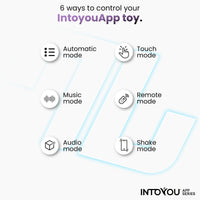 INTOYOU Anelli per il pene Ringo Anello Vibrante Blu App