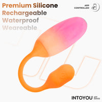 INTOYOU NexEgg Uovo Vibrante con App Arancione Rosa