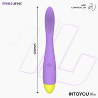 INTOYOU Neya Vibratore Punto G Viola con App 19,5 cm