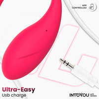 INTOYOU Bulby ovetto vibrante rosa app silicone
