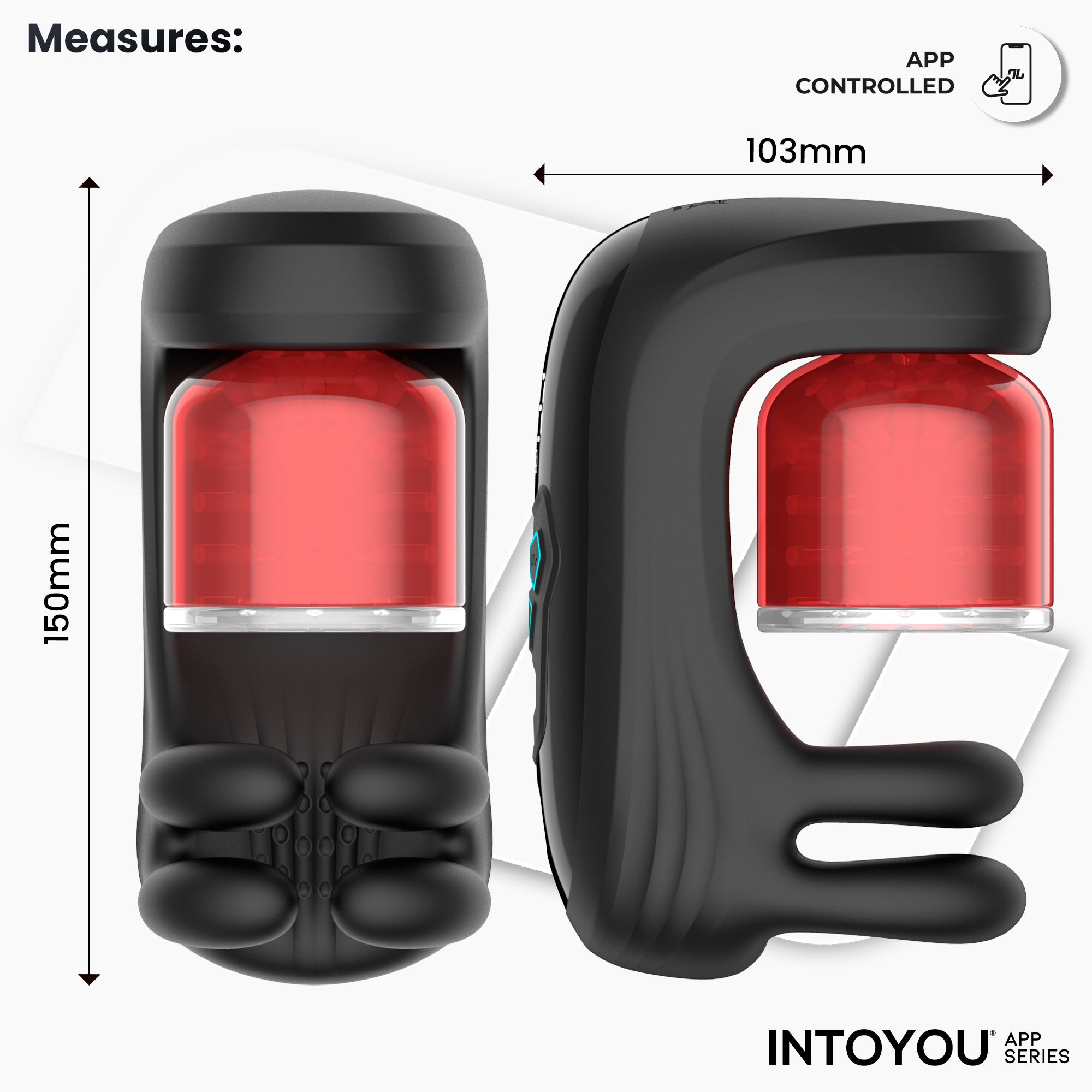 INTOYOU Torky Masturbatore Uomo APP Rotazione Vibrazione