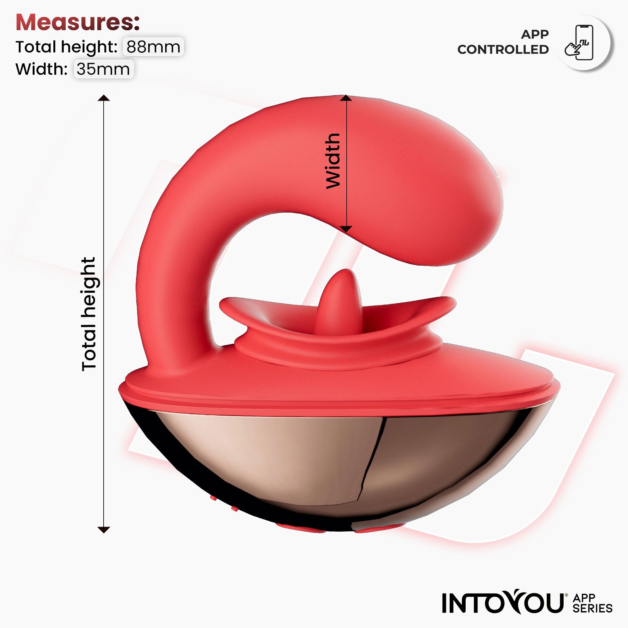 INTOYOU Rondy stimolatore licking punto G app silicone