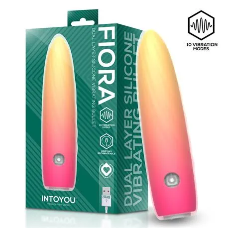 INTOYOU Fiora mini vibratore bala silicone 10 modi USB