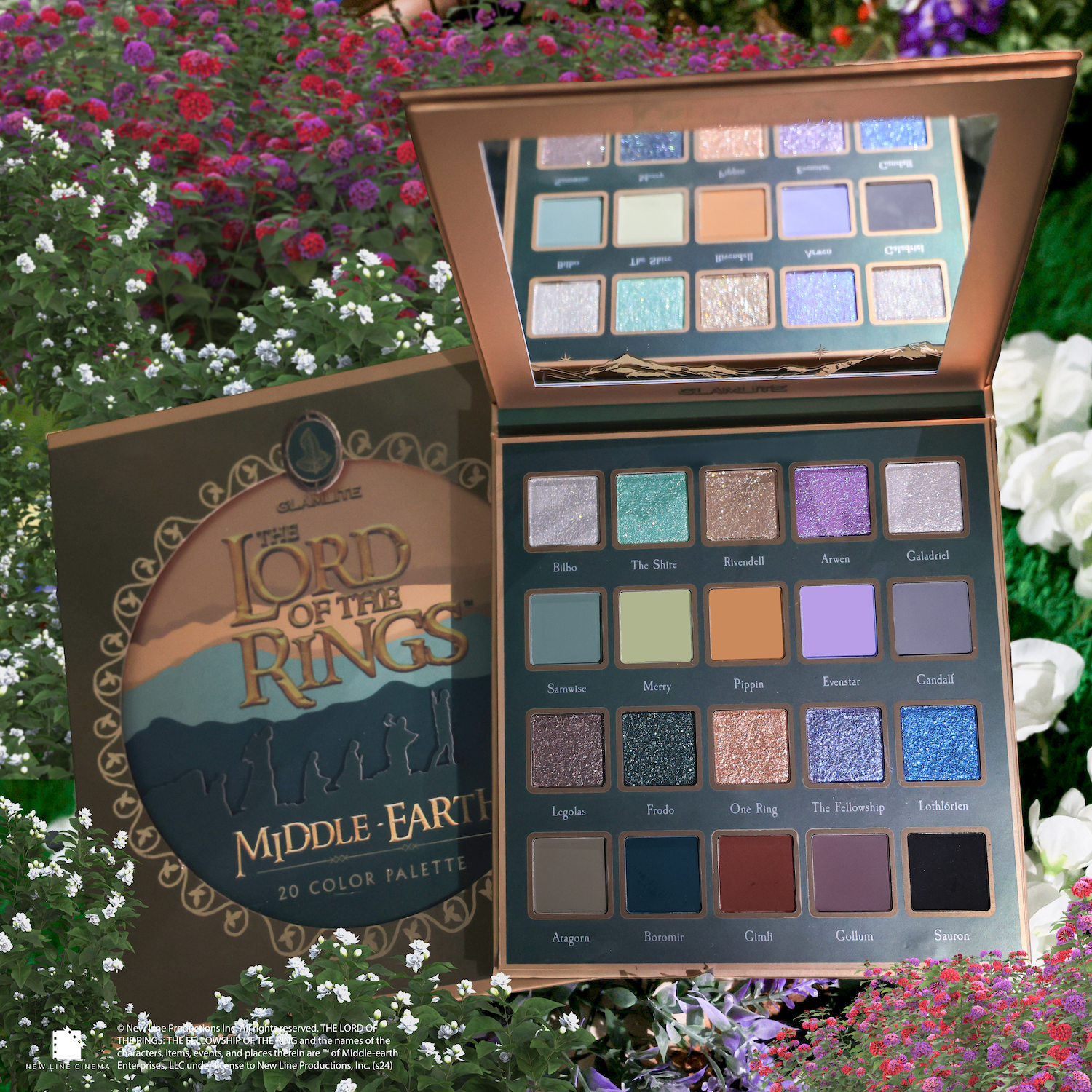 Glamlite Middle-earth Palette paletta 20 ombretti caldi