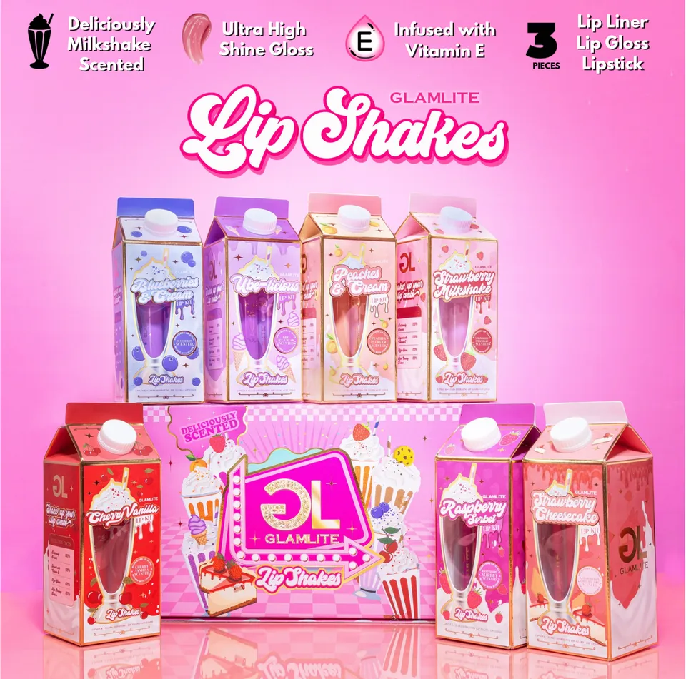 Glamlite Lip Shake bundle rossetti 7 kit labbra dessert