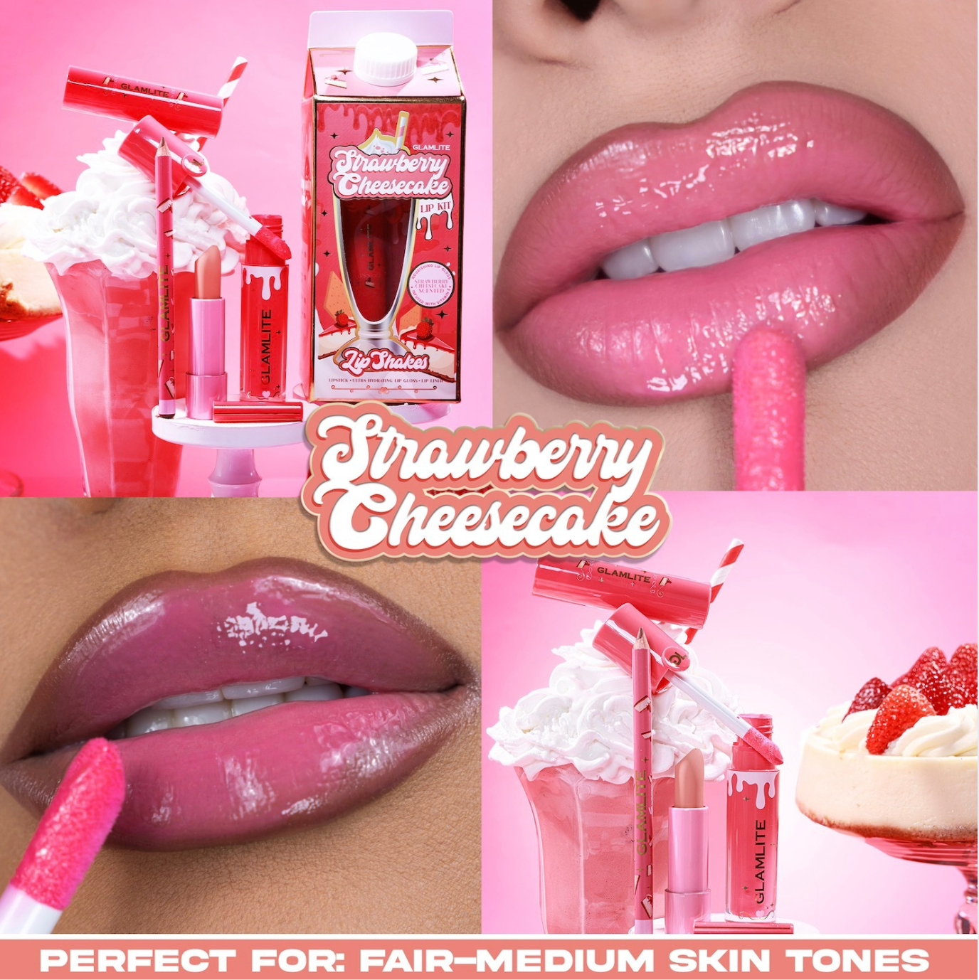 Glamlite Lip Shake bundle rossetti 7 kit labbra dessert