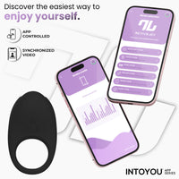 INTOYOU Ringo Smart anello vibrante pene nero con app