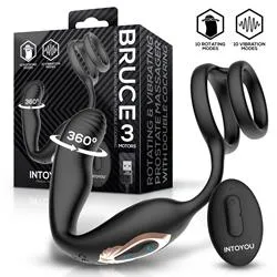INTOYOU Bruce Massaggiatore prostatico 360° doppio anello