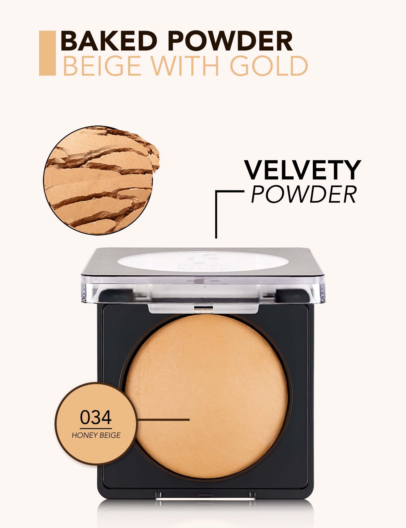 Pretty by Flormar Baked Powder cipria 020 Soft Beige luminosa