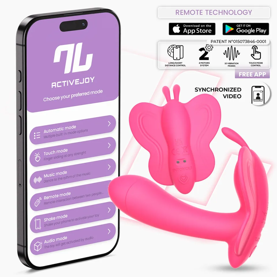 INTOYOU Wingy stimolatore clitoride farfalla rosa pesca