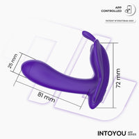 INTOYOU Wingy Stimolatore Clitoride Farfalla Viola App